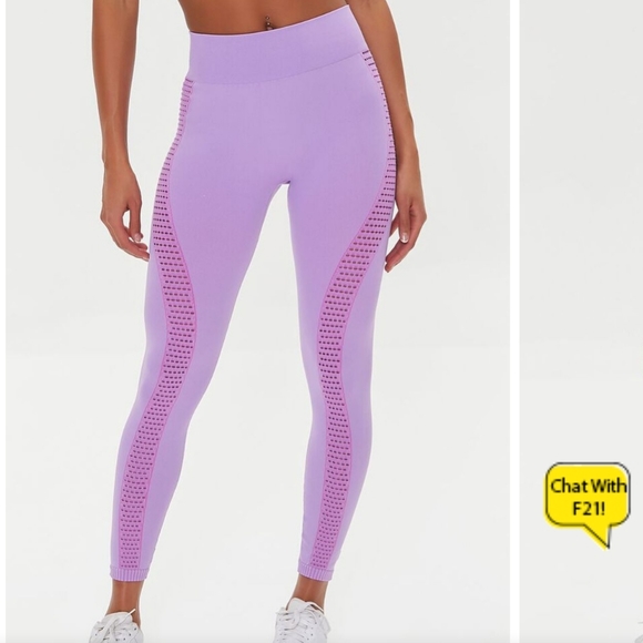 Womens Seamless Mesh-Panel Leggings - Picture 6 of 8